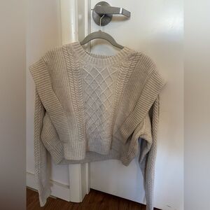 Aritzia Babaton cable knit sweater. Size large. Excellent condition